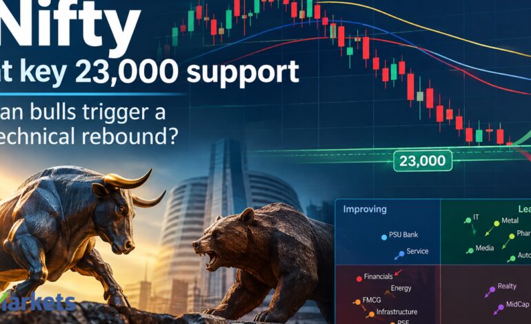 Nifty at key 23,000 support: Can bulls trigger a technical rebound?