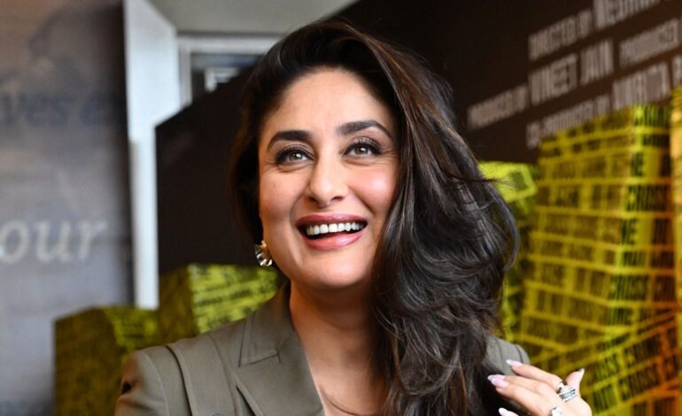 Kareena Kapoor Khan’s military-inspired pantsuit by Versace is a vintage look from 23 years ago