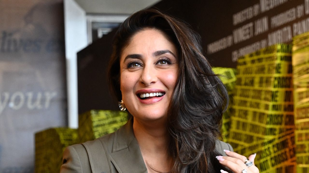 Kareena Kapoor Khan’s military-inspired pantsuit by Versace is a vintage look from 23 years ago