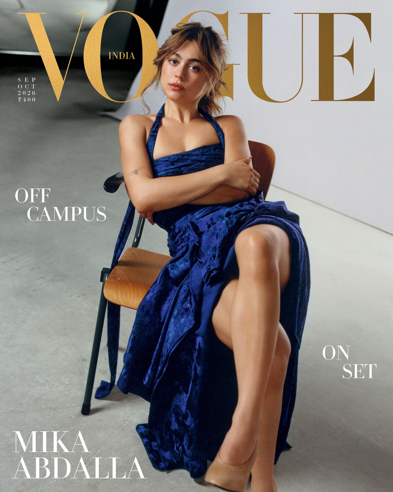 Mika Abdalla steps off campus and onto set for Vogue India’s September-October 2026 cover